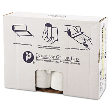 Inteplast Group High-density Interleaved Commercial Can Liners, 60 Gal, 17 Microns, 43" X 48", Clear, 200-carton freeshipping - TVN Wholesale